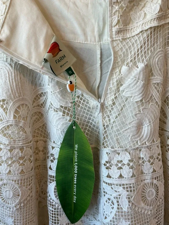 Alucina Luz off-white guipire midi skirt - Picture 4 of 5